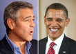 George Clooney juega baloncesto con Barack Obama