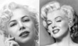 Michelle Williams caracterizada como Marilyn Monroe