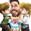 Ricky Martin, caricaturizado junto a Matteo y Valentino Ricky Martin, caricaturizado junto a Matteo y Valentino