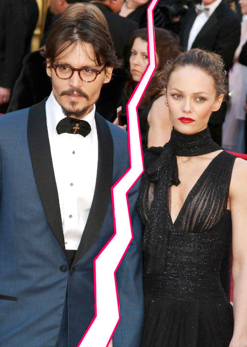 Johnny Depp, Vanessa Paradis - Johnny Depp y Vanessa Paradis están separados